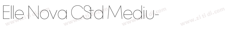Elle Nova CStd Mediu字体转换